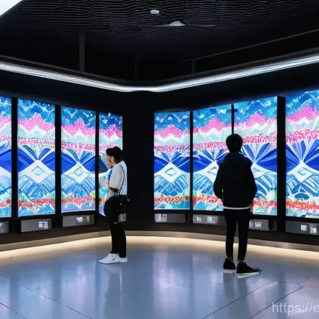 서울 지하철 아트 프로젝트 사례 - **Prompt:** A bustling Seoul subway station transformed into a vibrant, futuristic art gallery. Dyna...